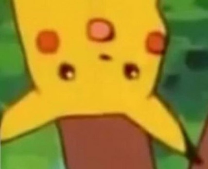 Inverted Pikachu meme